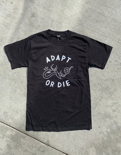 Black Adapt or Die Tee